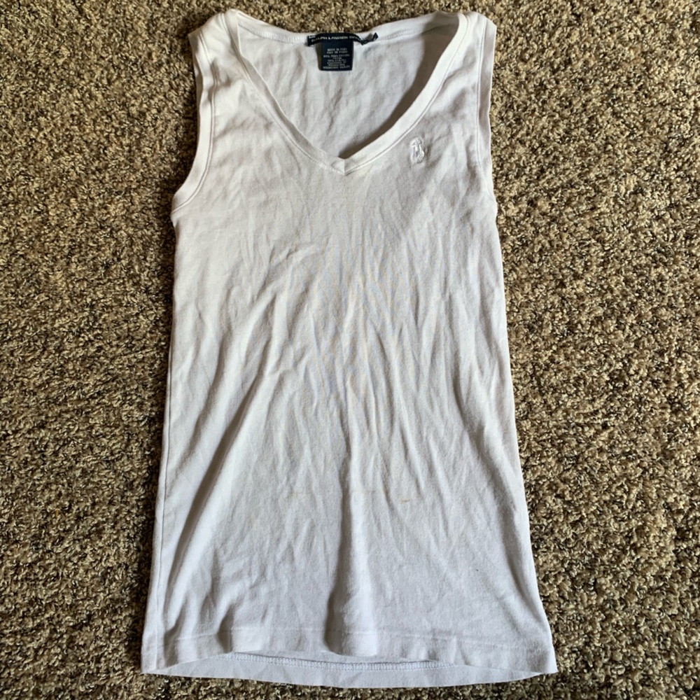 Ralph Lauren Sport White Tank Top